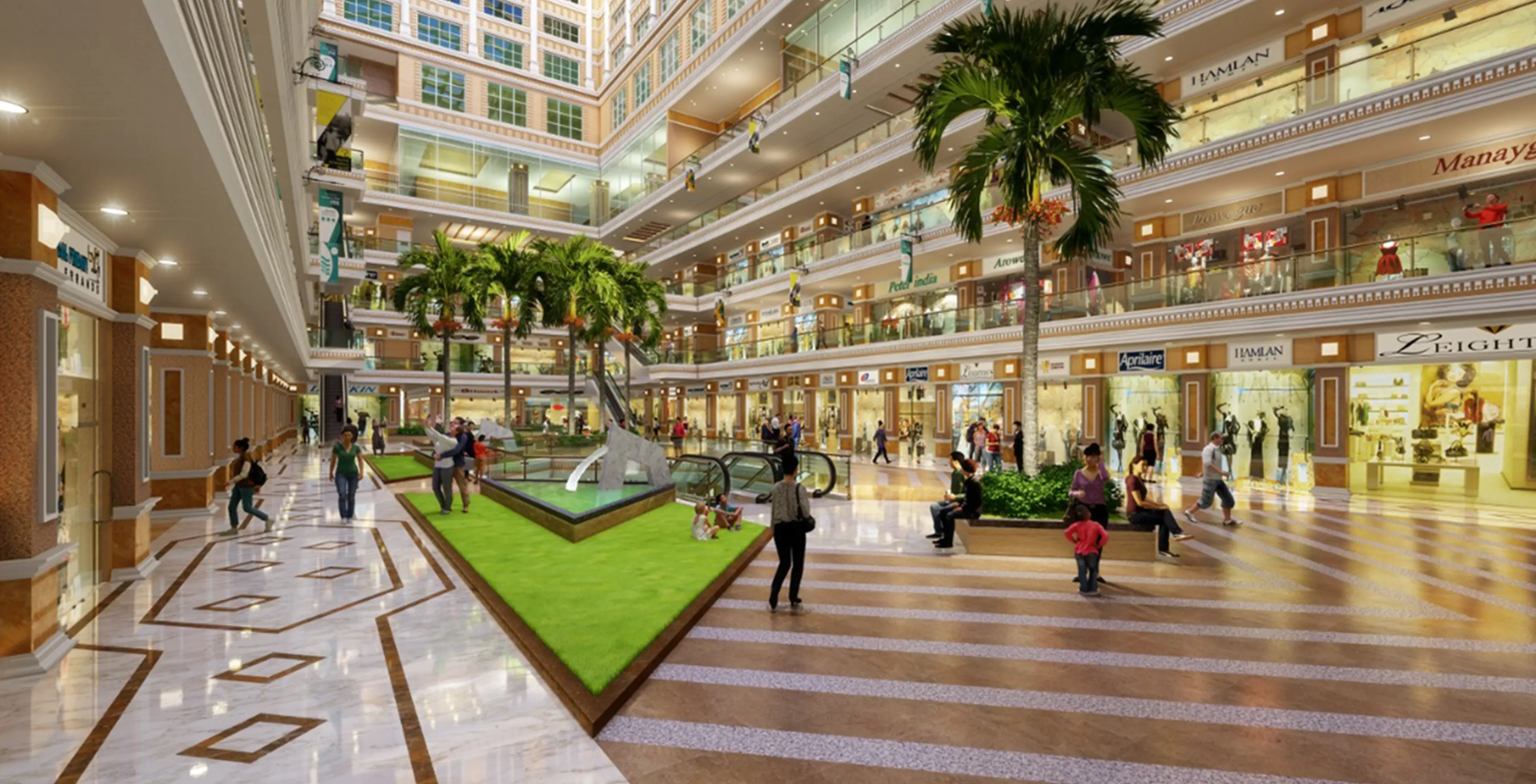 London Mart luxury mall interior concept